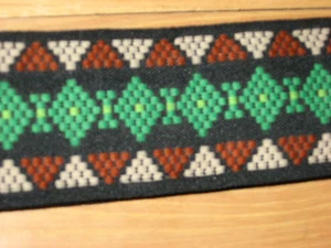 Vinatage 1970s Funky Hippie Woven Camera Neck Strap - Picture 1 of 7