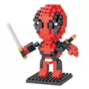 Deadpool Superhero LOZ Style 240pc Nano Brick Mini Building Block Puzzle Toy UK - Picture 1 of 3