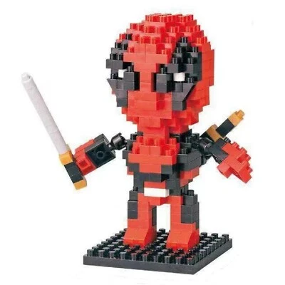 Deadpool Superhero LOZ Style 240pc Nano Brick Mini Building Block Puzzle Toy UK