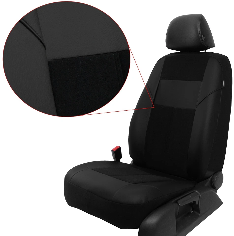 Seat covers car protective covers black suitable for Citroën C3 Laguna Megane Trafic - Image 1 of 4