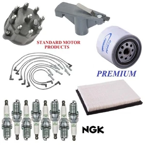 Tune Up Kit Filters Cap Wire Spark Plugs For JEEP GRAND CHEROKEE 5.2L 1997-1998 - Picture 1 of 1