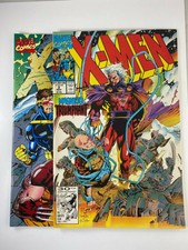 X-Men 1 & 2 1E A Legend Reborn Oct Marvel Comics Fold Out Cover #1 1991 NM