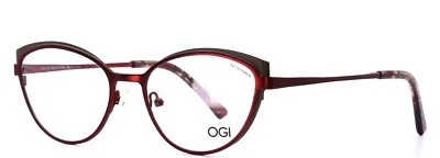 Gafas de borde completo OGI Evolution 4324/2213 borgoña para mujer ojo de gato 54-18-145 Foto 1 de 4