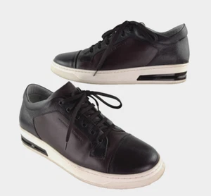 Porsche Design Men Auth 11 US 10 UK 44 EU Brown Leather Low Top Sneakers Shoes - Picture 1 of 11
