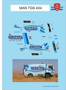CALCAS MAN TGS 4X4 PARA CAMION AVANT SLOT DECALS - Imagen 1 de 1