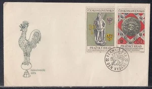 Czechoslovakia Scott 1537-8 FDC - Prague Castle Types - Picture 1 of 1