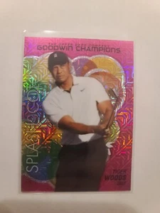 2023 UD Goodwin Champions Platinum Tiger Woods #SCP-77 Pink Traxx 51/299 - Picture 1 of 2