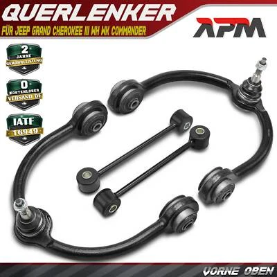 Juego de 4 brazos de suspensión delanteros superiores para Jeep Grand Cherokee III WH WK Commander XH XK - Imagen 1 de 4