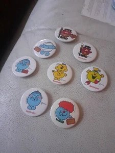 Insignias vintage de Beefeater Mr Men X 8 - Imagen 1 de 3