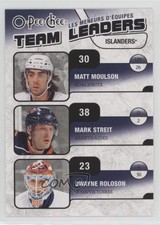 2010-11 O-Pee-Chee Team Leaders Matt Moulson Mark Streit Dwayne Roloson #TL-19