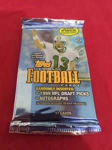 1999 TOPPS NFL FOOTBALL HOBBY 11 Card 1 Sealed Pack. Possible Autograph!! - Picture 1 of 2