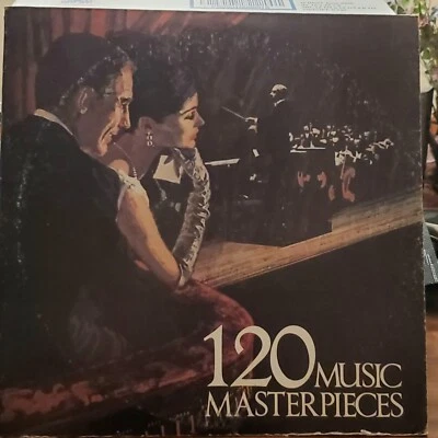 Vintage 120 Music Masterpieces LP Vinyl Records  2 Album Set Columbia House VG - Image 1 of 4
