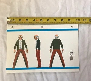 RARE Vintage Marvel Comics Character TINKERER Power Rating Bio Comic Sheet Card - Bild 1 von 2