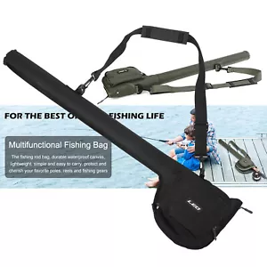 81cm Fly Fishing Rod Bag Pole Shoulder Carry Travel Reel Tackle Storage Organize - Picture 1 of 12