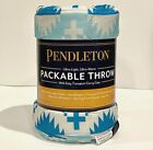 Pendleton Spider Rock Packable Throw Ultra Light Warm Hypoallergenic Teal New