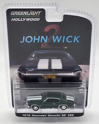 Greenlight Collectibles John Wick II 1970 CHEVY CHEVELLE SS 396 ¡JINETES REALES! Foto 1 de 2