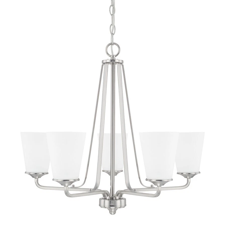 Lámpara de araña de 5 luces HomePlace by Capital Lighting Braylon, níquel - 414151BN-331 Foto 1 de 1
