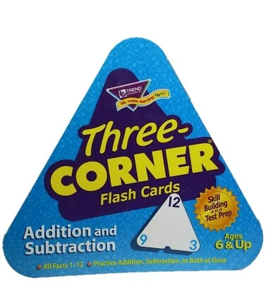 Trend Enterprises Three-Corner Flash Cards 46 Two-Sided Cards - Image 1 of 4