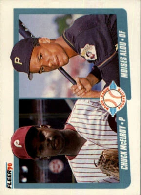 1990 Chuck McElroy / Moises Alou Fleer Baseball Card #650 - Image 1 of 2