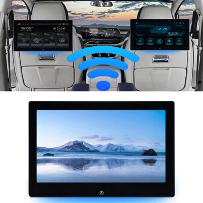 2Pcs 10.1 inch Headrest Rear Seat Monitor Android 12 Player 2+32GB Universal BT - Image 1 of 4