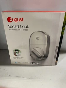 august Smart Lock + Connect WiFi Bridge - Silver - Picture 1 of 2