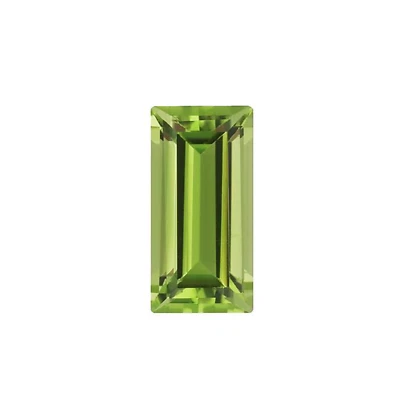 Piedra suelta facetada baguette verde manzana peridoto genuino natural (4x2 mm - 7x5 mm) Foto 1 de 2