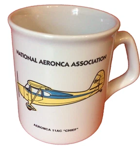 11 AC CHIEF AIRPLANE COFFEE MUG NATIONAL AERONCA ASSOCIATION - Picture 1 of 5