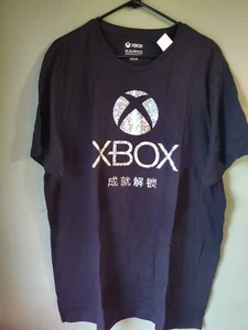 Old Navy Men's X BOX Silver Foil Black T Shirt 2XL NWT - Picture 1 of 5