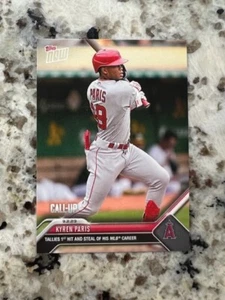 2023 TOPPS NOW MLB CALL-UP KARTE ENGELS KYREN PARIS #806 1. HIT AND STEAL - Bild 1 von 1