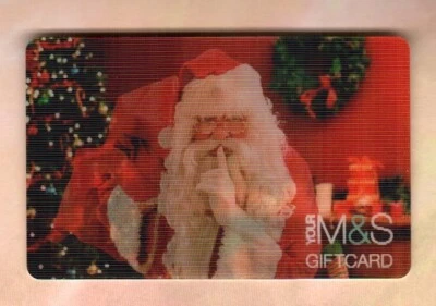 MARKS & SPENCER ( UK ) Santa Claus ( 2011 ) Lenticular Gift Card ( $0 ) - Image 1 of 2