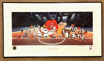 Warner Brothers - Looney Tunes - "Slam Dunk" -  Not a Bugs Bunny Cel - LE /Auto - Image 1 of 4