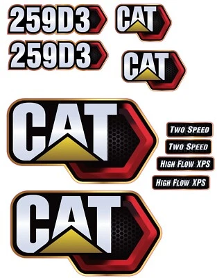 Fits Caterpillar 259D3 DECAL KIT SKID STEER3M VINYL / FREE SHIPPING - Image 1 of 3