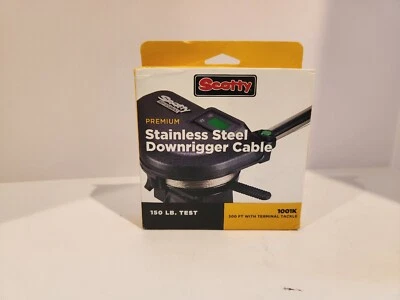 Scotty 300ft Premium Stainless Steel Replacement Cable 1001K UPC 062017110011 - Image 1 of 4