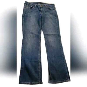 Levi's Damen blau dunkle Waschung gerades Bein Jeans Größe 11M - Bild 1 von 10