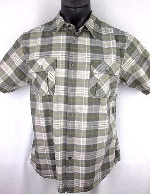 Alpine Design Green Plaid Short Sleeve Shirt Extra Large XL 100% Cotton - Image 1 of 4