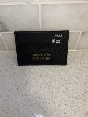 Versace Jeans Couture Tarjetero Tarjetero Billetera Negro Foto 1 de 4