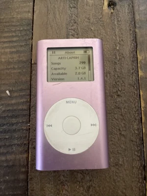 Apple iPod mini A1051 4 GB - 1ª Generación - Rosa (M9435LL/A) - ¡Probado funcionando! Foto 1 de 4