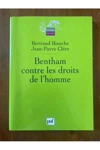 Bentham contre les droits de l'homme Bertrand Binoche, Jean-Pierre Cléro  - Picture 1 of 1
