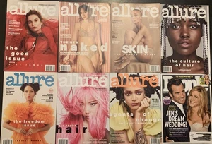 Allure Magazine Lot of 7 Magazines from 2018 + 1 People Magazine 2015 J. Aniston - Picture 1 of 10