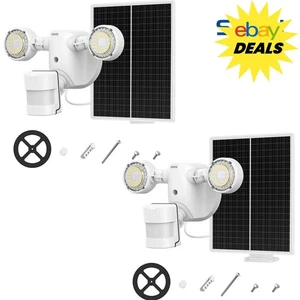 2 Pack Motion Sensor Solar Light Outdoor IP65 Waterproof LED Security Lamp - Picture 1 of 9