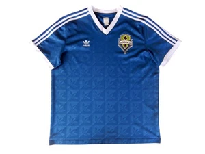 Camiseta de fútbol americano 2013 Seattle Sounders EE. UU. MLS para hombre Adidas Trefoil - 2XL - Imagen 1 de 11