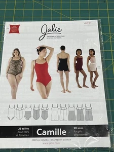 Jalie Camille Cami Leotard & Biketard Sewing Pattern 4021 Women's & Girls - Picture 1 of 3