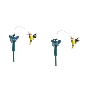 2PCS Garden Decoration Solar Simulation Auto Flying Bird Garden Yard Funny2914 - Bild 1 von 8