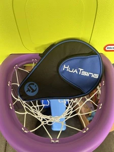 Ping Pong Racket Table Tennis Paddle Bat Cover Bag Case Pouch Zip Pocket - Picture 1 of 2