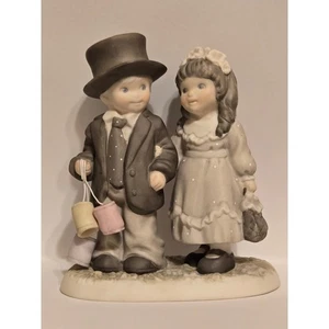 Estatuilla de porcelana Enesco B. Bahner 1996 Always and Forever boda niño y niña - Imagen 1 de 3