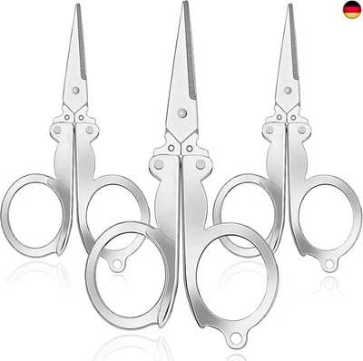 Honoson 3 Stück Kleine Faltbare Scheren Mini Reiseschere Tragbare Klappschere  - Bild 1 von 4