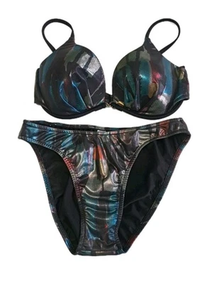 Top de bikini Venus Shimmer lámina metálica D e inferior talla 8 ¡Bonito! Foto 1 de 4