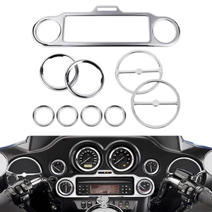9PCS Chrome Inner Fairing Trim For Harley Touring Street Glide FLHX/I 2006-2013 - Picture 1 of 15