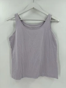 Eileen Fisher Tank Top Damen Medium Lavendel Lila Ärmellos Bio Baumwolle - Bild 1 von 18