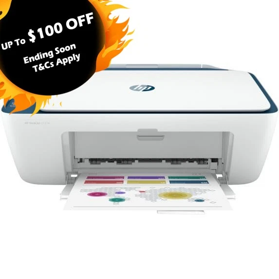 HP Deskjet 2723e 3-in-1 Wireless A4 Inkjet Multifunction Printer P/N:297X1A - image 1 of 1